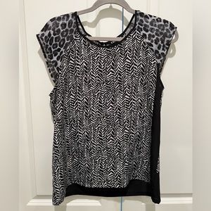 Express multi animal print top!